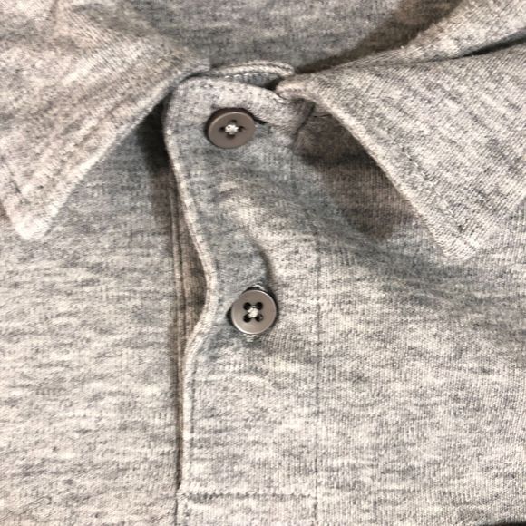 Oakley Shirt Mens Gray Large Polo Preppy Logo Pocket Surf Skater Beach Collared - Picture 3 of 7